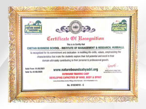 Nature Bound Sahyadri awarded the certification to Chetan B School